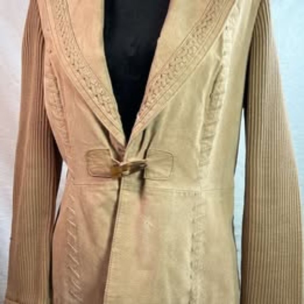 NVGard Suede Knit Jacket VTG? Boho‎ HIppie Festival Cowgirl Rodeo
